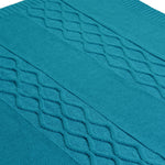 Sea Wave Throw Blanket Throw, Carmel