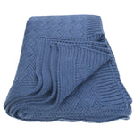 Dark Blue Throw Blanket, Doros