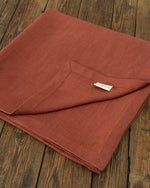Linen Tablecloth, Cinnamon